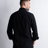 The Godeanu Linen Shirt - Black